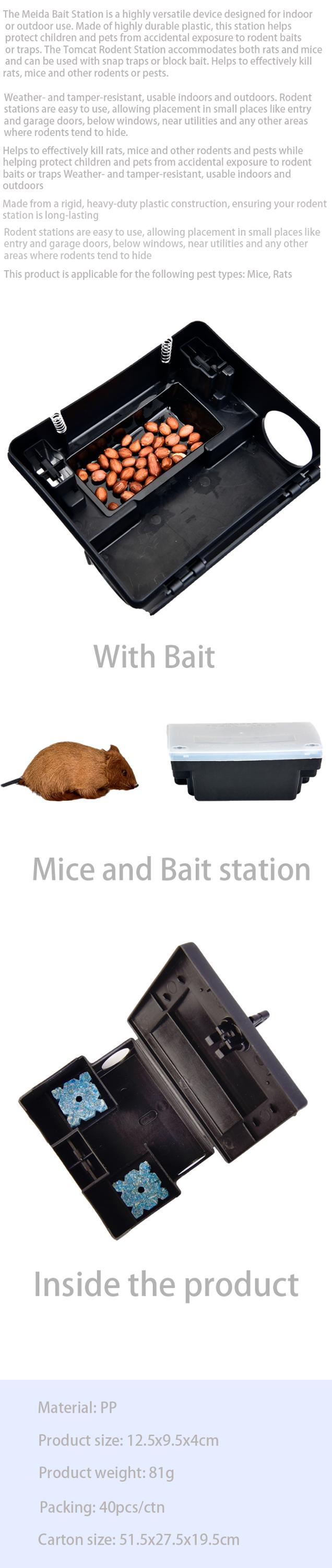 Schädlingsbekämpfungsmittel Smart Rodent Bait Station Tunnel für Mäuse und Kakerlaken 5 Kapazität 2