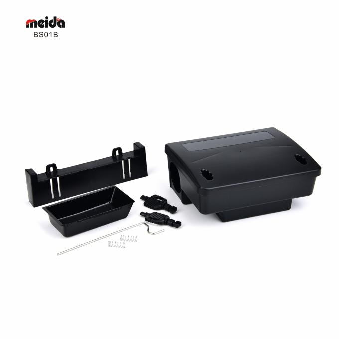 Ökofreundliche Plastik Nagetier Kontrollbox für Mäuse Köder Station in Black Power Quelle-frei 1